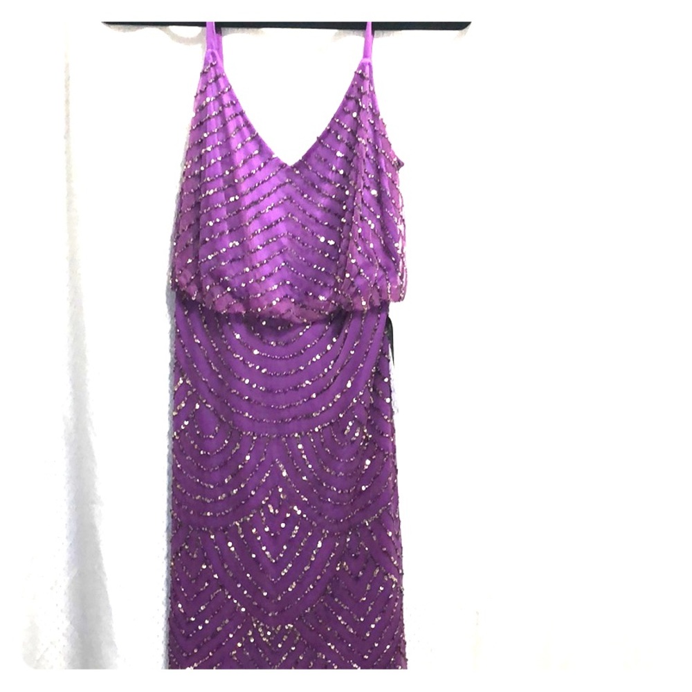 Purple beaded dress